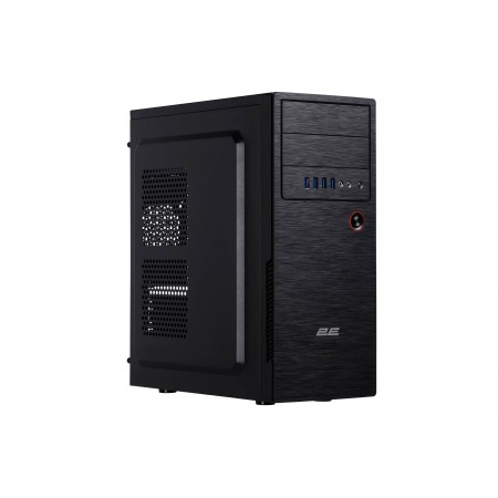 2E Корпус Alfa E1802 без БЖ 4xUSB3.0, VGA 320мм, ATX, чорний