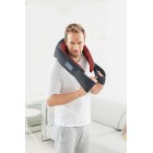 Beurer Масажний пояс для шиї, спини, ніг, від мережі, 1.68кг, 3 режима, підігрів, сіро-червоний