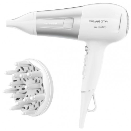 Rowenta Фен, 2400Вт POWERLINE , 3 режими, дифузор, іоніз-я, хол. обдув, біло-сірий