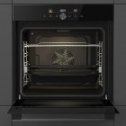 Gorenje Духова шафа електрична, 77л, A+, пара, дисплей, IconTouch, чорний