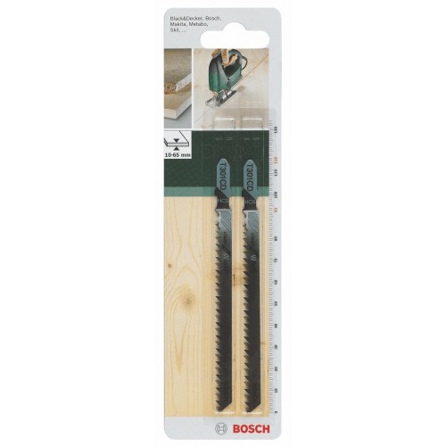 Bosch Полотно пиляльне для електролобзика HSC по дереву, T 301 CD, 3х116мм, 2шт Bosch Полотно пиляльне для електролобзика HSC по дереву, T 301 CD, 3х116мм, 2шт