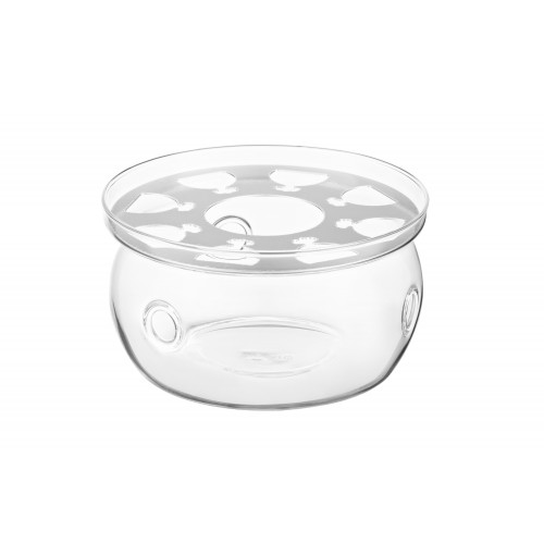 ARDESTO Підставка для заварника зі свічкою, 12,5 х 6,4 см, боросилікатне скло