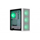 2E Gaming Корпус Vertex GI01W без БЖ 2xUSB3.0, 1xUSBType-C, 3x140мм ARGB, 1x120мм ARGB, VGA 380мм, LCS ready, контролер з пультом, TG Side Panel, EATX, білий