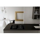 Whirlpool Варильна поверхня газова на склі, 60см, чавун, чорний