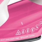 Russell Hobbs Праска Light&Easy Pro, 2600Вт, 240мл, паровий удар -130гр, постійна пара - 40гр, керам. підошва, біло-рожевий
