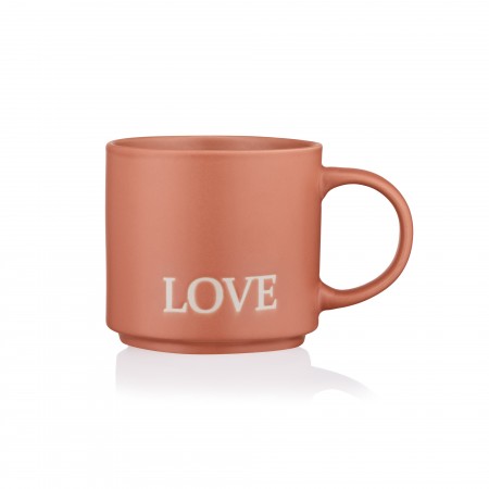 ARDESTO Чашка Love, 420мл, кераміка, помаранчевий