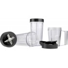 Gorenje Блендер стаціонарний 1000Вт, чаша-750мл, подрібнювач, чорний-нерж