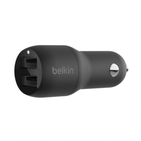 Belkin Car Charger 24W Dual USB-A, black