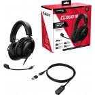 HyperX Гарнiтура Cloud III 3.5mm/USB-A/USB-C Black