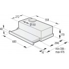 Gorenje Вбудована телескопічна витяжка TH60E3B