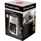 Russell Hobbs Кавоварка крапельна Luna Stone, 1.5л, мелена, LED-дисплей, підігрів чашок, чорно-сріблястий