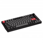 Lemokey Клавіатура механічна P1 Pro 84Key, Keychron Super Banana, WL/BT/USB-A, QMK/VIA, Hot-Swap, EN/UKR, RGB, Knob, Carbon Black