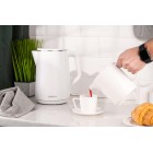 ARDESTO Електрочайник EKL-X50/1.5 л/2200 Вт/подвійні стінки/Strix контроль/білий