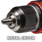 Einhell Шуруповерт-дриль ударний TP-CD 18/50 Li-i BL-Solo, PXC, акум., ШЗП, 50Нм, 500/1800 об/хв, 1.19кг, (без АКБ та ЗП)