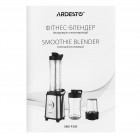 Блендер для смузі Ardesto SBG-F350, 350Вт,2в1, пляшка -600мл, пляшка -300 мл, кавомолка , чорно-сріблястий Блендер для смузі Ardesto SBG-F350, 350Вт,2в1, пляшка -600мл, пляшка -300 мл, кавомолка , чорно-сріблястий