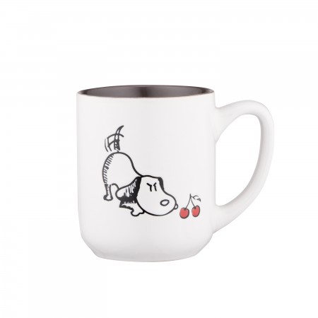 ARDESTO Чашка Dog, 380мл, кераміка, біло-сірий