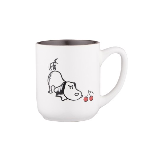 ARDESTO Чашка Dog, 380мл, кераміка, біло-сірий ARDESTO Чашка Dog, 380мл, кераміка, біло-сірий