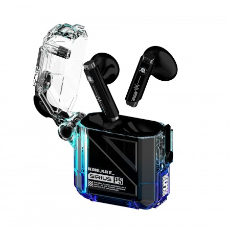 GravaStar Навушники TWS Sirius P5, BT 5.2, IPX4, Transparent