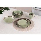 Тарілка десертна Ardesto Liguria Green bay, 19см, кераміка, зелений Тарілка десертна Ardesto Liguria Green bay, 19см, кераміка, зелений