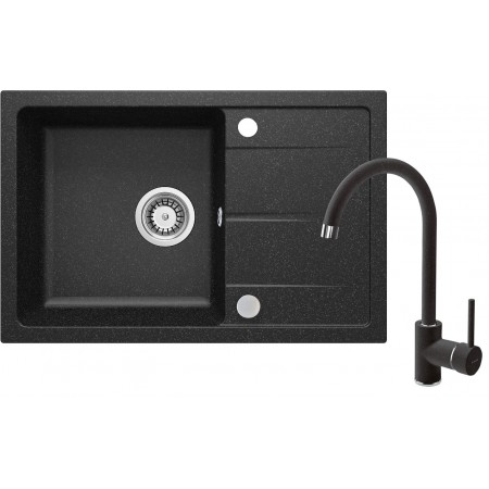 Deante Набір для кухні Leda, гранітна мийка ZRD_2113 + зміш.