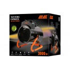 2E Теплова гармата електрична, 3кВт, 30м2, 286 м3/год, нагр.елемент - нерж.сталь, IPX4, чорний