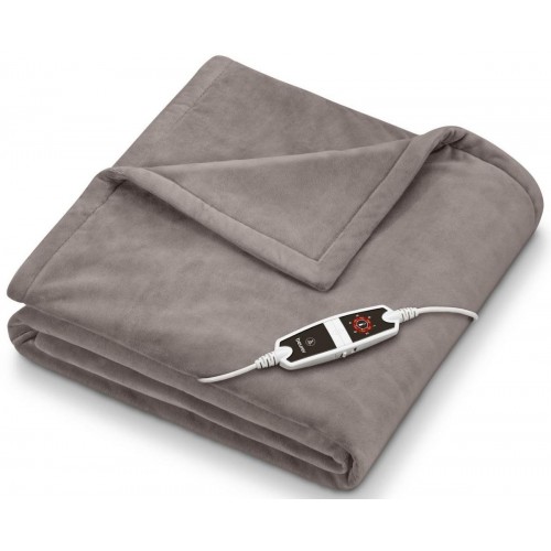 Beurer Електроковдра, 200х150см, 150Вт, 6 режимів, фліс, сірий Beurer Електроковдра, 200х150см, 150Вт, 6 режимів, фліс, сірий