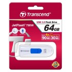 Transcend Накопичувач 64GB USB 3.1 Type-A JetFlash 790 White