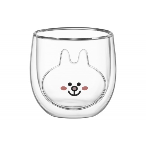 ARDESTO Набір чашок Animals з подвійними стінками, 300 мл, 2 од., боросилікатне скло