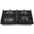 Gorenje Варильна поверхня газова на склі, 60см, чавун, чорний Gorenje Варильна поверхня газова на склі, 60см, чавун, чорний