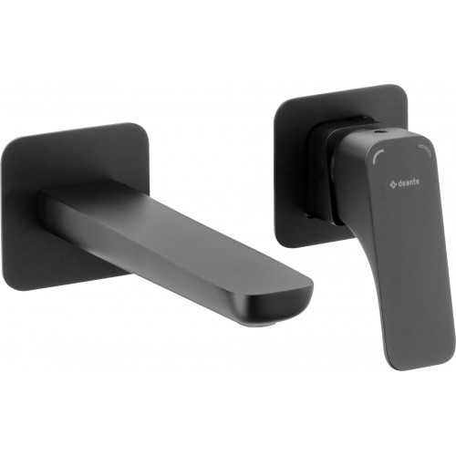 Deante Змішувач для раковини Hiacynt, прихованого монтажу,  довж. виливу - 182мм, 1 важіль, чорний