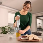 Braun Блендер заглибний, 1000Вт, чаша-600мл, вінчик, турборежим, біло-сірий