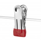 ARDESTO Набір вішаків з прищіпками для штанів 30см, 5шт, метал, ПВХ, червоний