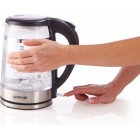 Gorenje Електрочайник 1.7л, 2,200 Вт, strix контроль, скло, чорний