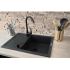Deante Набір для кухні Corio, гранітна мийка ZQN_N113 + зміш. BMO_062M + дозатор ZZZ_000D, графіт