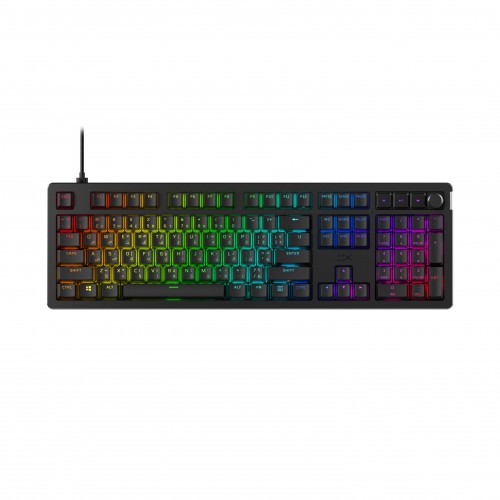 HyperX Клавіатура механічна Alloy Rise 106key, Red, USB-A, EN/UA, RGB, чорний HyperX Клавіатура механічна Alloy Rise 106key, Red, USB-A, EN/UA, RGB, чорний