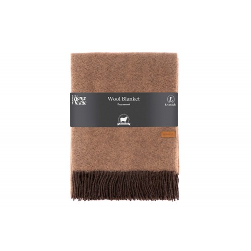 ARDESTO Плед Leonardo Doubleface, 140x200см, 100% вовна, шоколад-беж ARDESTO Плед Leonardo Doubleface, 140x200см, 100% вовна, шоколад-беж