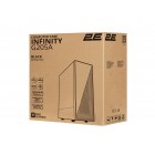 2E Gaming Корпус Infinity G205A без БЖ 2xUSB3.0, 1xUSBType-C, 1x120мм ARGB, 2x120мм, VGA 345мм, LCS ready, TG Side Panel, ATX, чорний