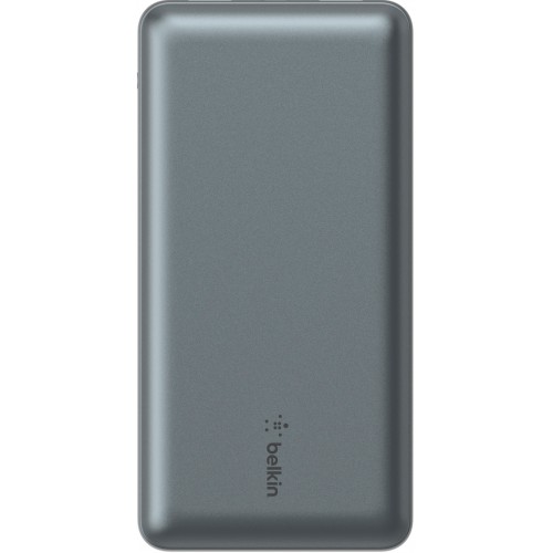 Belkin Акумулятор портативний літій-іонний Power Bank 20000мА·год, 15Вт, 2хUSB-A/USB-C, cірий