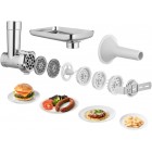 Sencor Кухонна машина 1200Вт, чаша-метал, корпус-пластик, насадок-19, білий