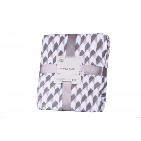 Плед Ardesto Flannel, 200х220см, 100% поліестер, геометрія
