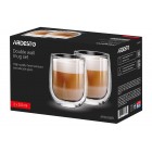 ARDESTO Набір чашок з подвійними стінками, 250мл, 2шт, боросилікатне скло, прозорий