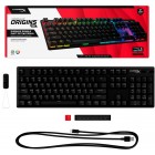 HyperX Клавіатура Alloy Origins Aqua USB RGB PBT ENG/RU, Black