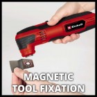 Einhell Багатофункціональний інструмент TC-MG 250 CE, 250Вт, 11000-20000об•хв, набір насадок, 1.02кг