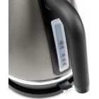Delonghi Електрочайник Distinta Titanium, 1.7л, Strix, метал, сірий