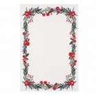 ARDESTO Набір серветок сервірувальних Happy Holidays 30х45см, 2шт, 90% поліестер, 10% бавовна, білий віночок ARDESTO Набір серветок сервірувальних Happy Holidays 30х45см, 2шт, 90% поліестер, 10% бавовна, білий віночок