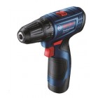 Bosch Набір із двох акумуляторних інструментів 12В, дриль-шурупокрут GSR 120-LI, гайковерт ударний GDR 120-LI, акб 2х2А•год, кейс Bosch Набір із двох акумуляторних інструментів 12В, дриль-шурупокрут GSR 120-LI, гайковерт ударний GDR 120-LI, акб 2х2А•год, кейс