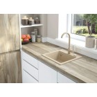 Deante Змішувач для кухні Nemezja, довж.виливу - 180мм, поворотний, 1важіль, пісок Deante Змішувач для кухні Nemezja, довж.виливу - 180мм, поворотний, 1важіль, пісок