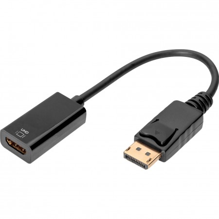 Digitus Адаптер DisplayPort > HDMI (M/F), Ultra HD, активний