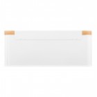 ARDESTO Хлібниця Midori 33х13х18см, метал, бамбук, білий ARDESTO Хлібниця Midori 33х13х18см, метал, бамбук, білий