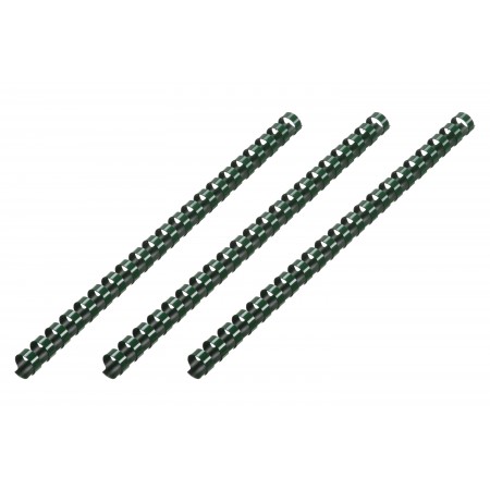 2E Пластикові пружини для біндера, 19мм, темно-зелені, 100шт